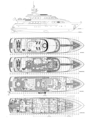 4*PUPPIES | 2003 40m(130ft) Tri-deck Motor Yacht built by American shipyard Palmer Johnson