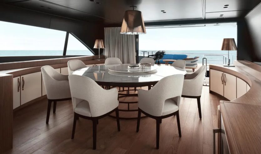 H | 2022 SX112 34.16m (112′) Luxury Motor Yacht built by Italian shipyard Sanlorenzo