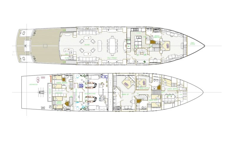 BARON TRENCK | 2011 43.5m (143′) Luxury Motor Yacht built by Italian shipyard Eurocraft