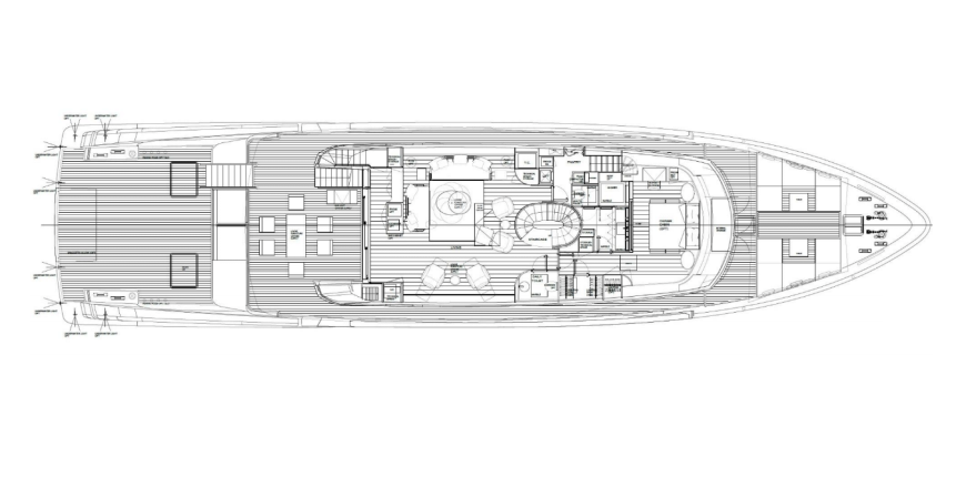 H | 2022 SX112 34.16m (112′) Luxury Motor Yacht built by Italian shipyard Sanlorenzo